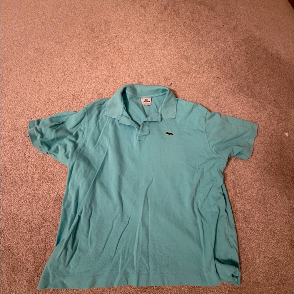 Lacoste Men's Aqua Polo Shirt